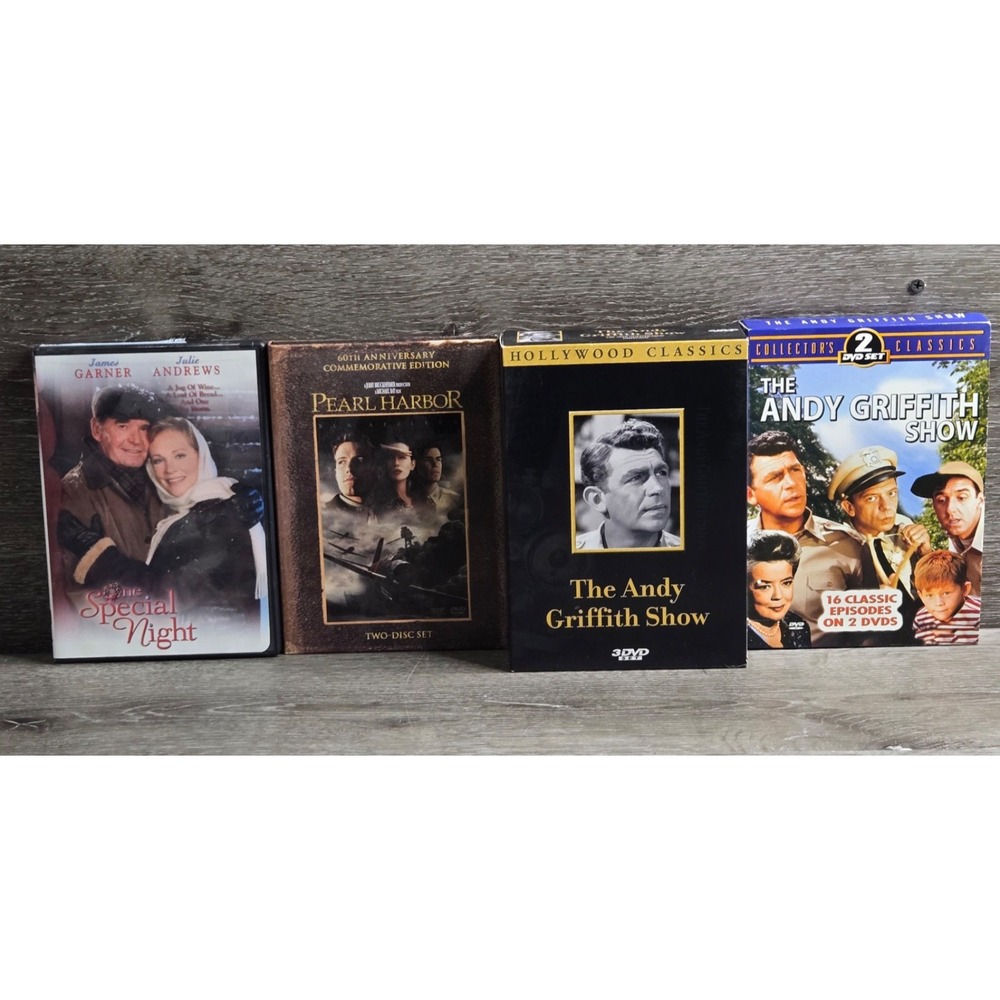 Lot of 4 DVDs Pearl Harbor Andy Griffith Show (5 DVDs) One Special Night Tested